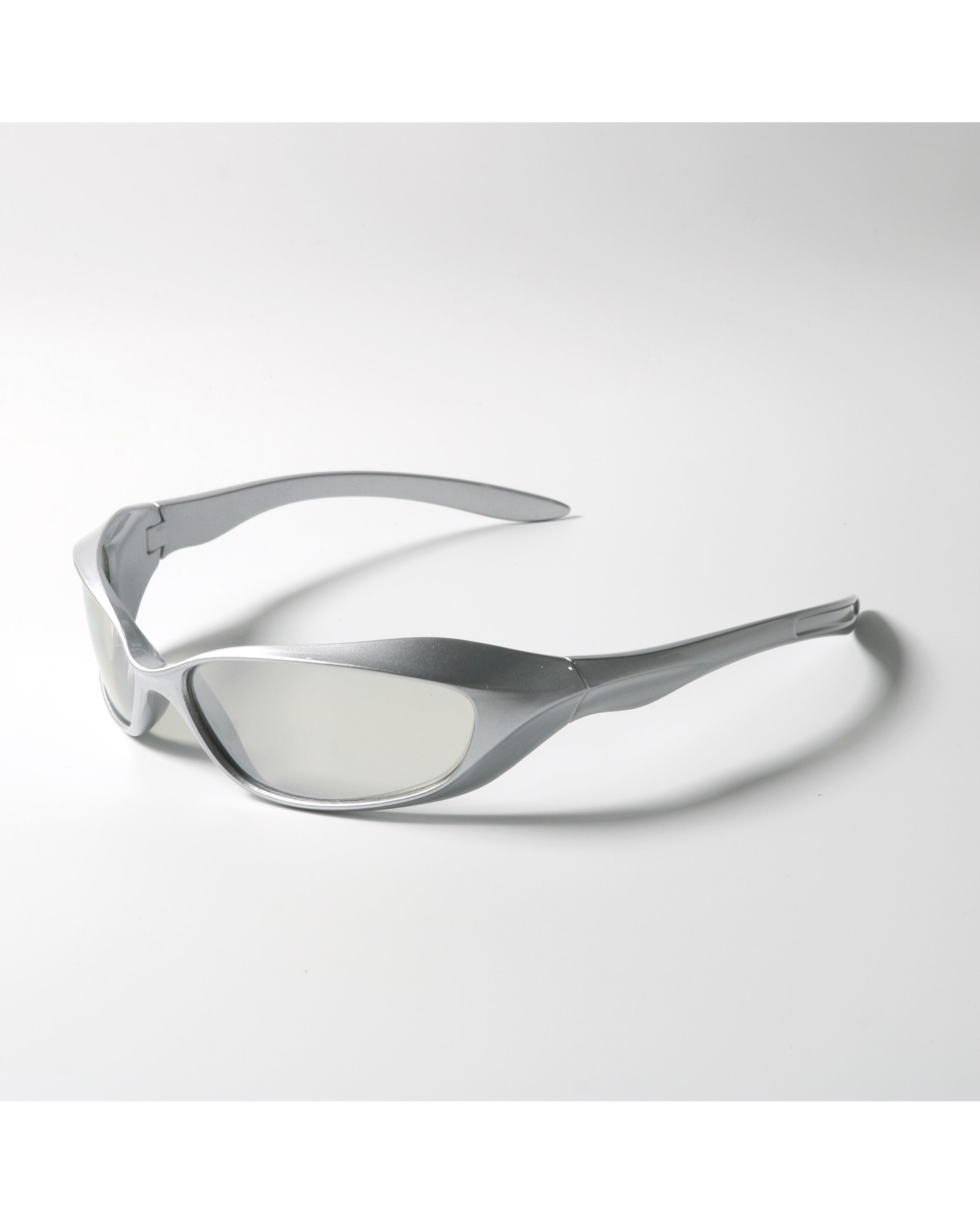 Metallic Wrap Shield Sunglasses