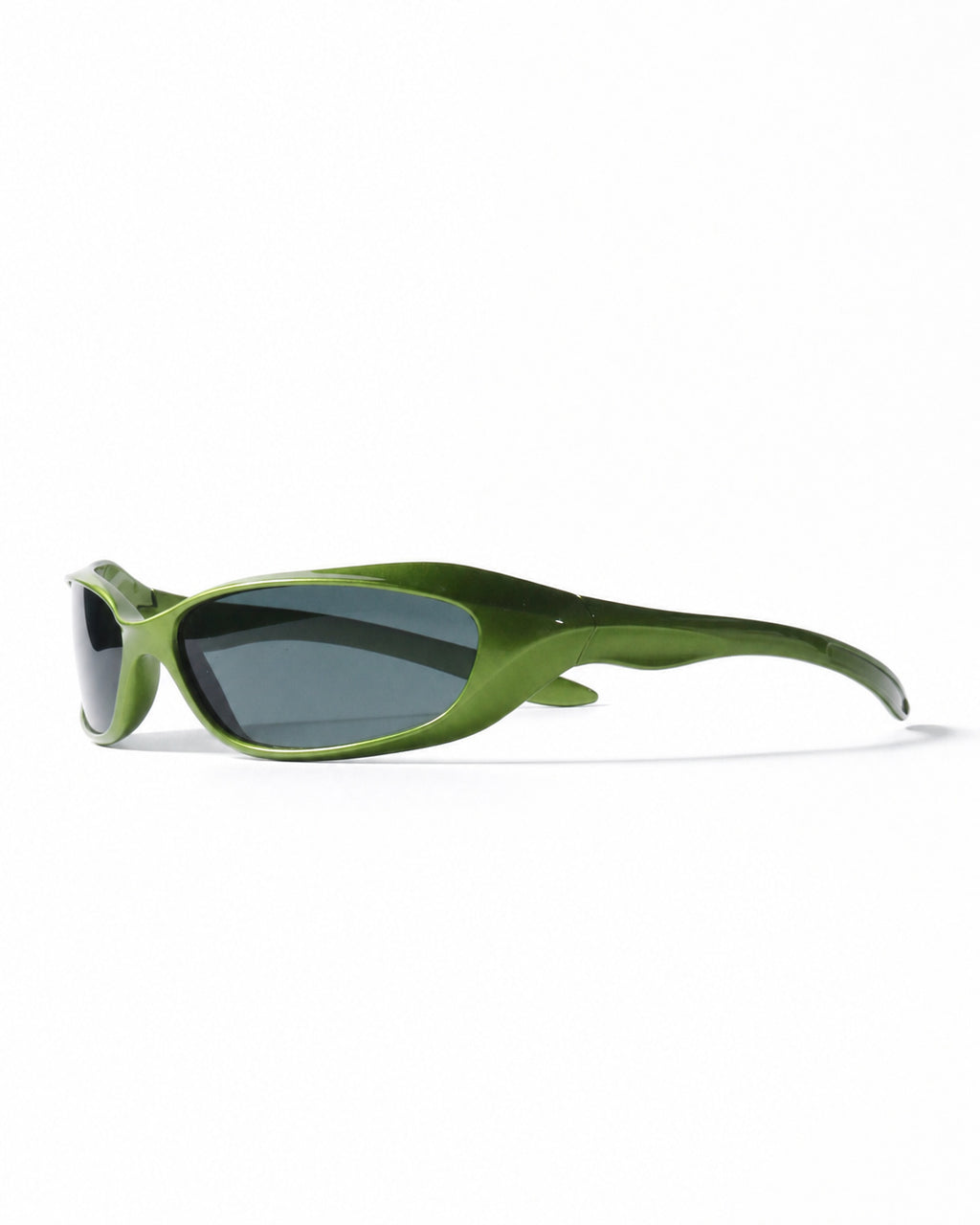 Metallic Wrap Shield Sunglasses