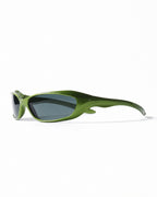 Metallic Wrap Shield Sunglasses