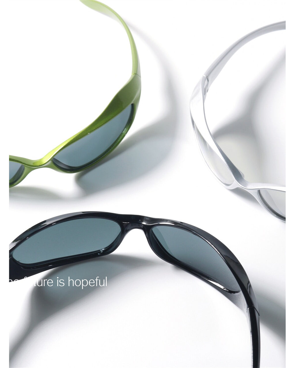 Metallic Wrap Shield Sunglasses