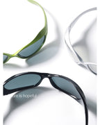 Metallic Wrap Shield Sunglasses