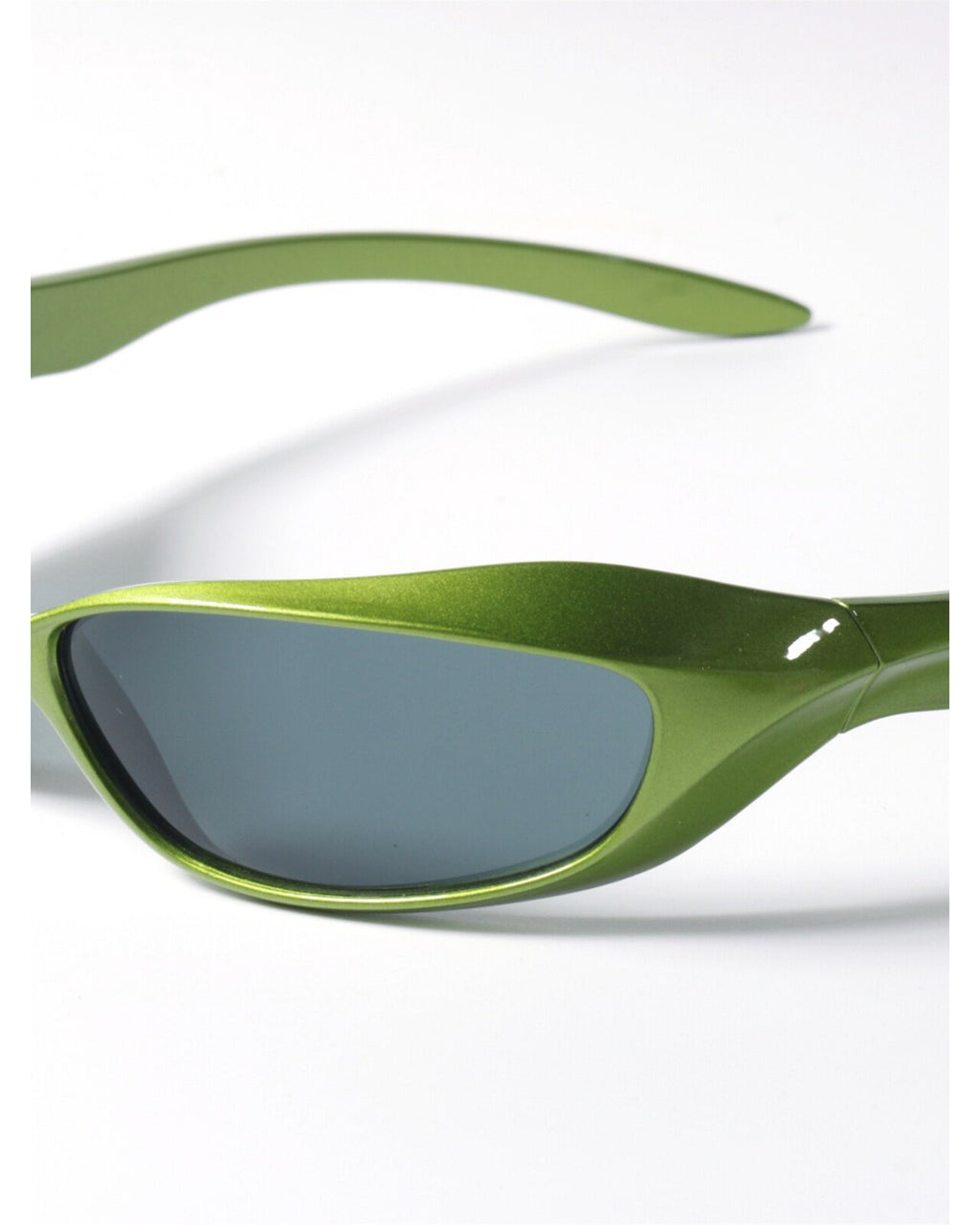 Metallic Wrap Shield Sunglasses