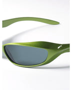 Metallic Wrap Shield Sunglasses