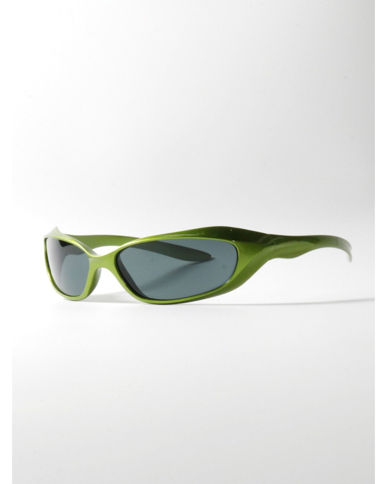 Metallic Wrap Shield Sunglasses