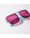 Studded Color-block Square Shades
