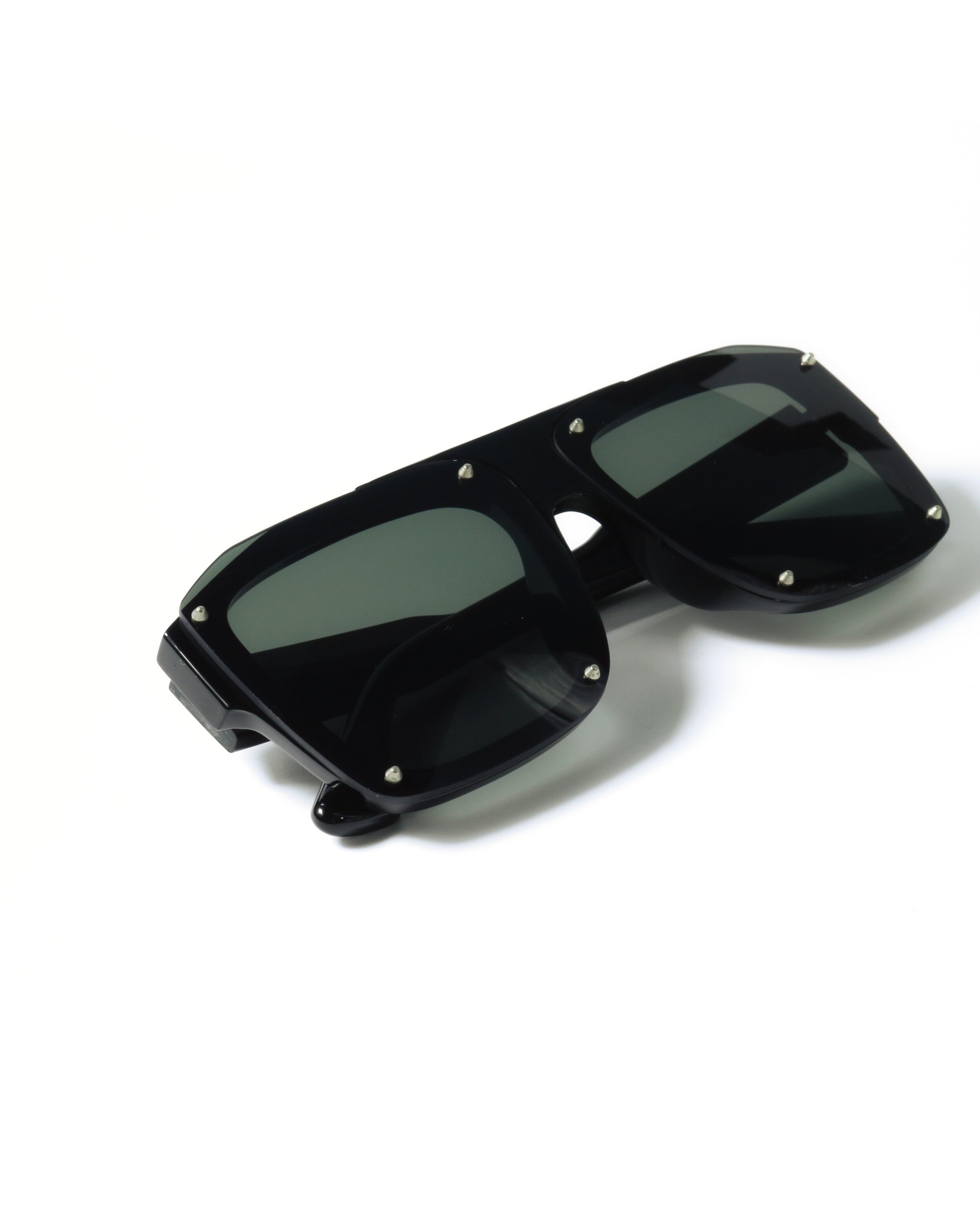 Studded Color-block Square Shades
