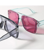 Studded Color-block Square Shades
