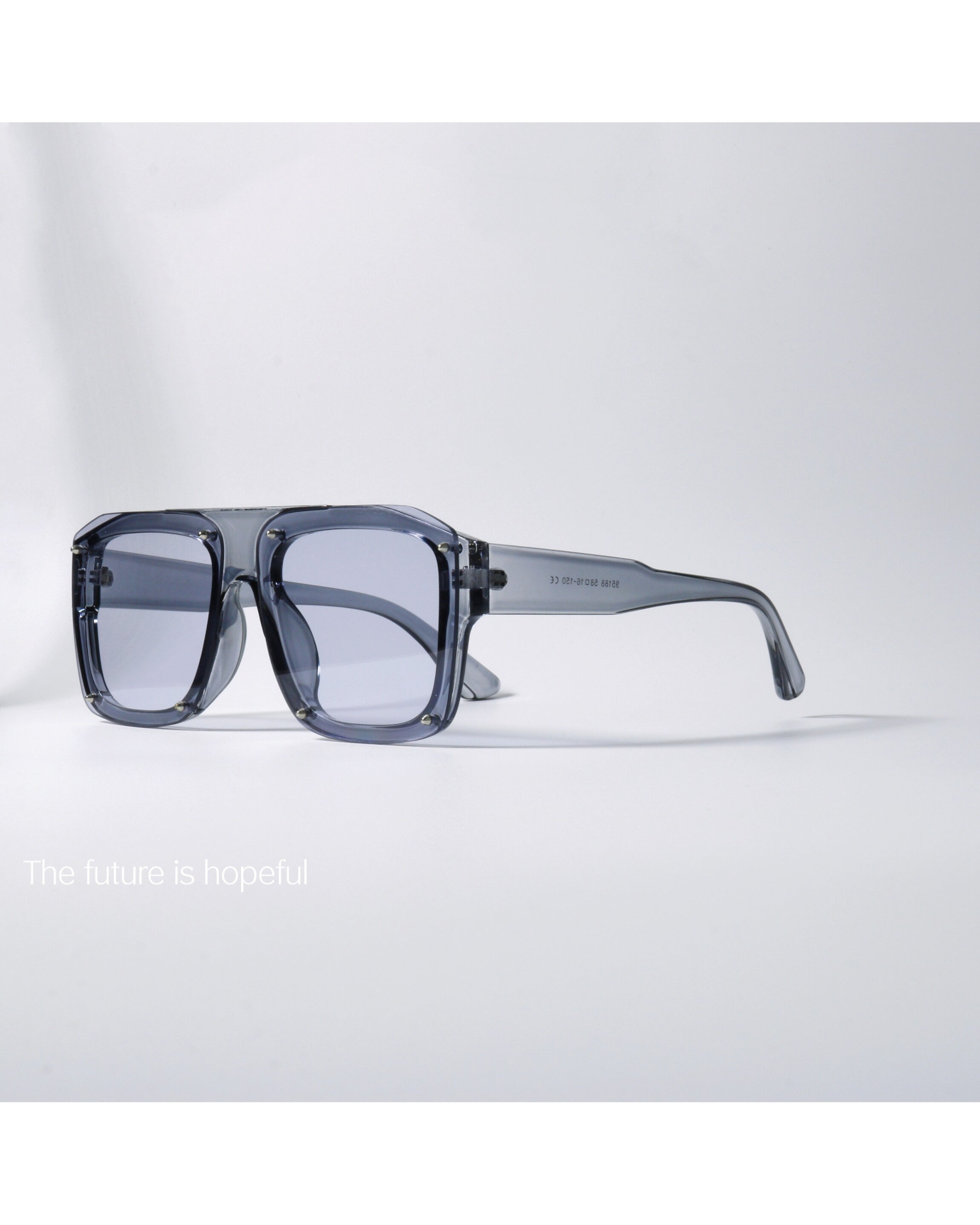 Studded Color-block Square Shades