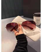 Semi-Rim Aviator Sunglasses