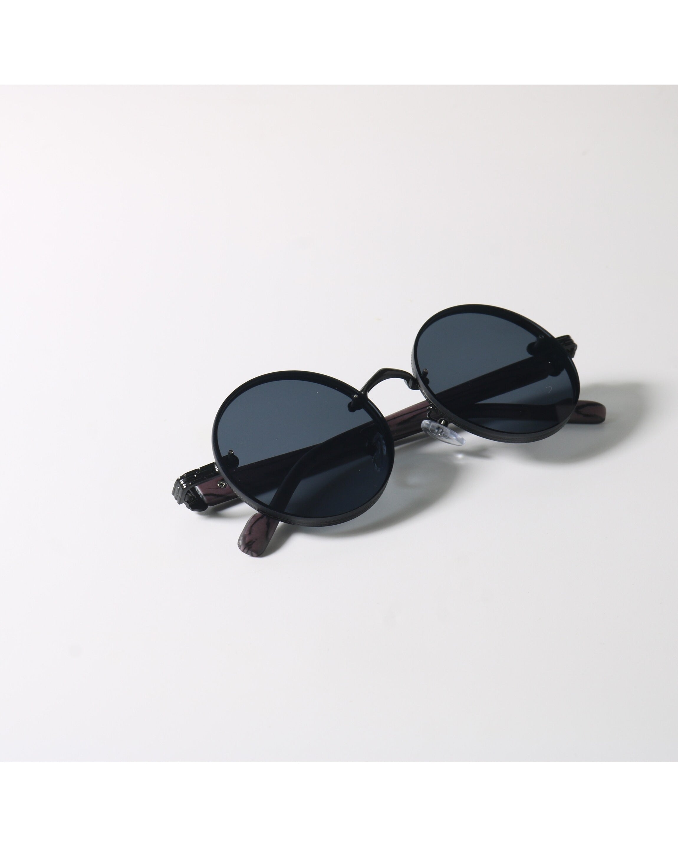Retro Round Jade Woodgrain Shades