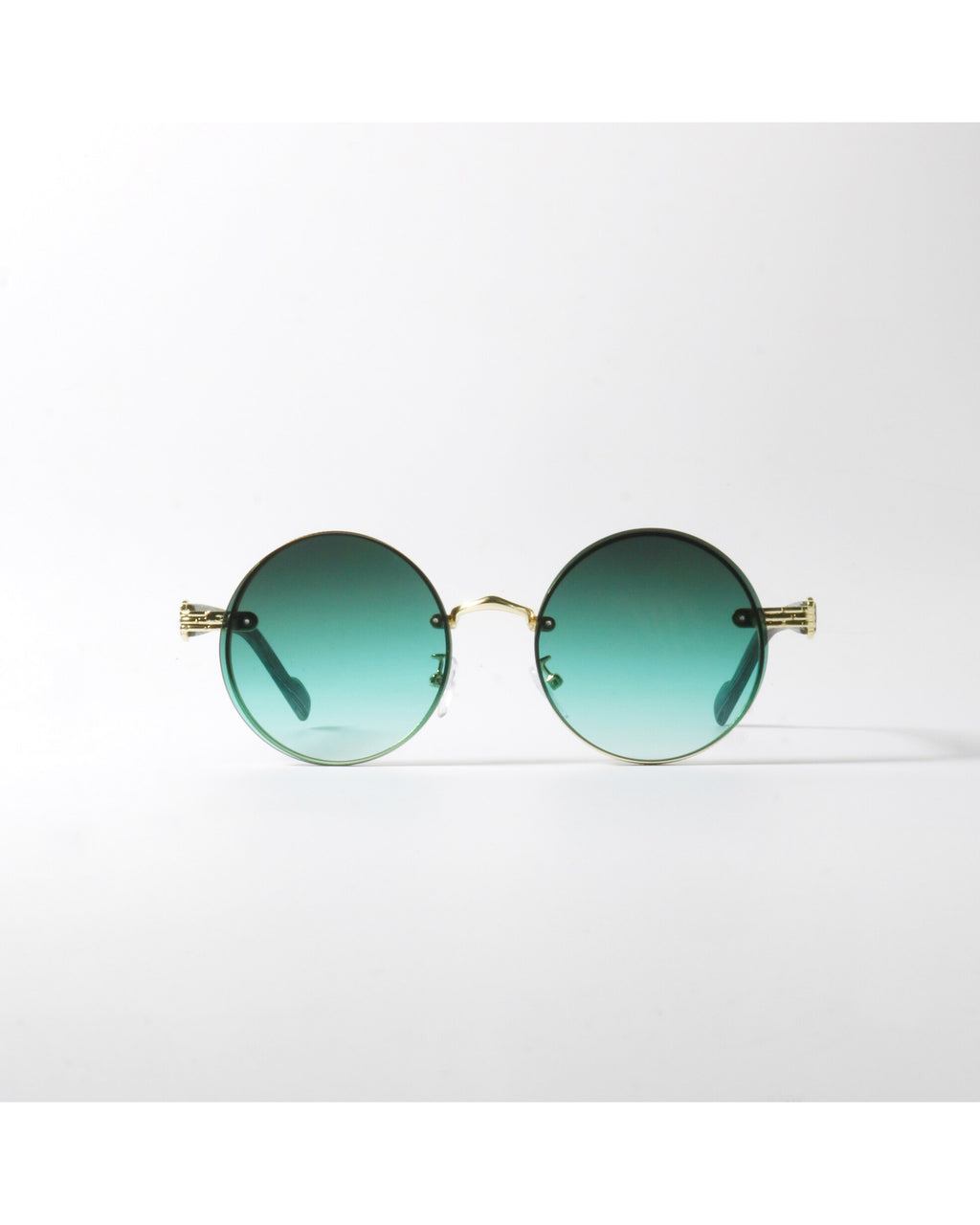 Retro Round Jade Woodgrain Shades