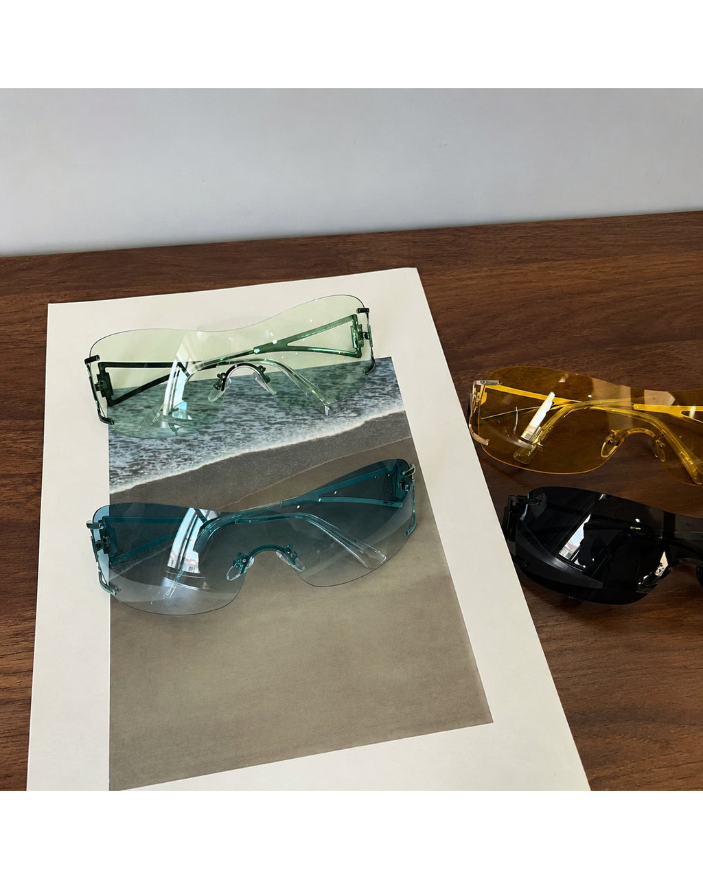 Mint Blue Shield Sunnies