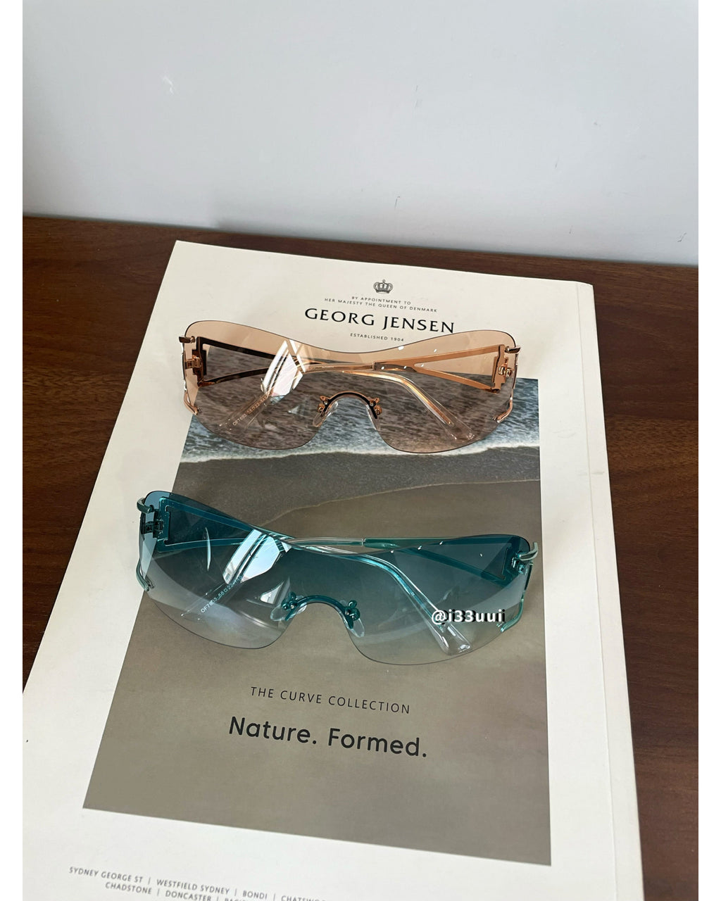 Mint Blue Shield Sunnies