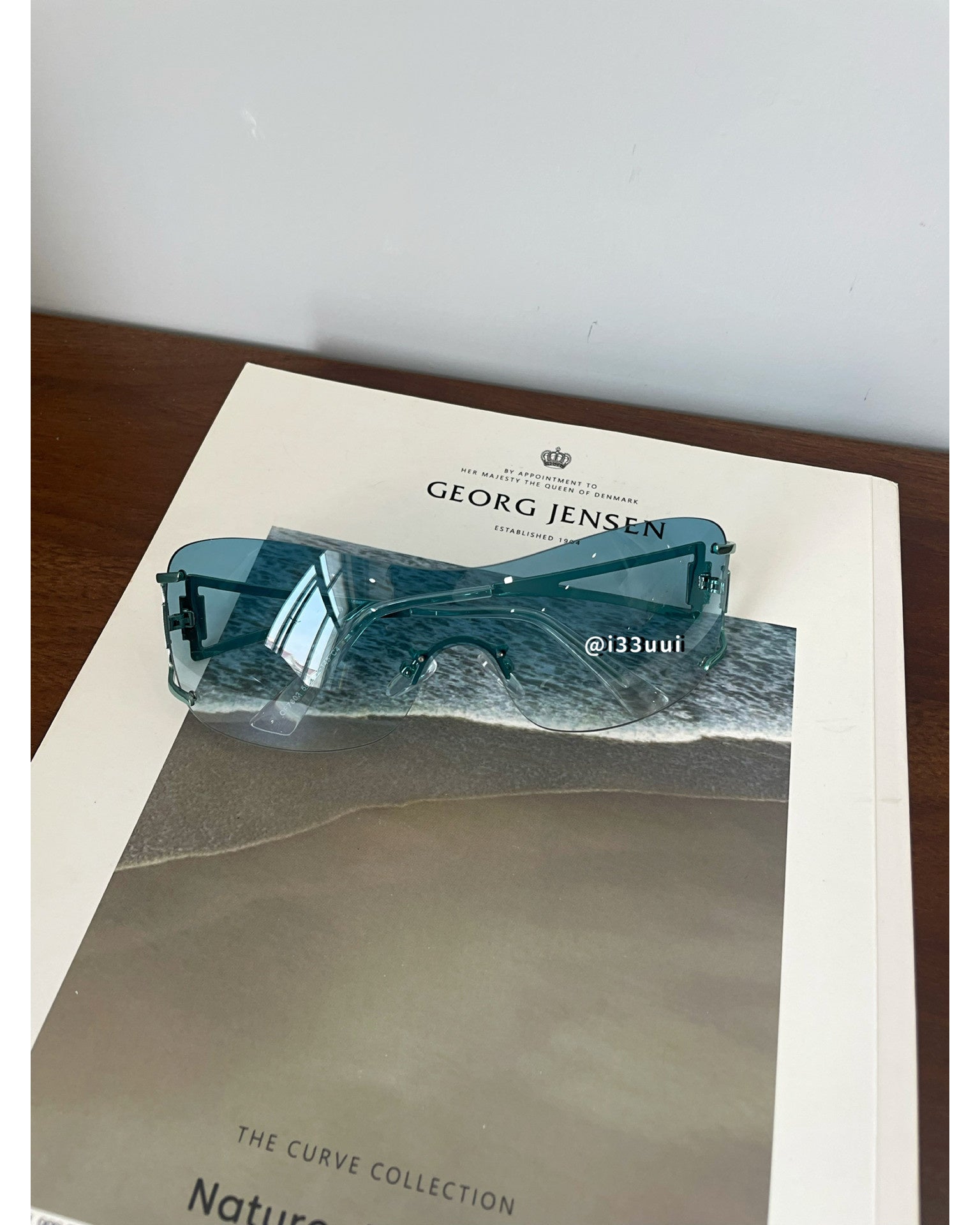 Mint Blue Shield Sunnies