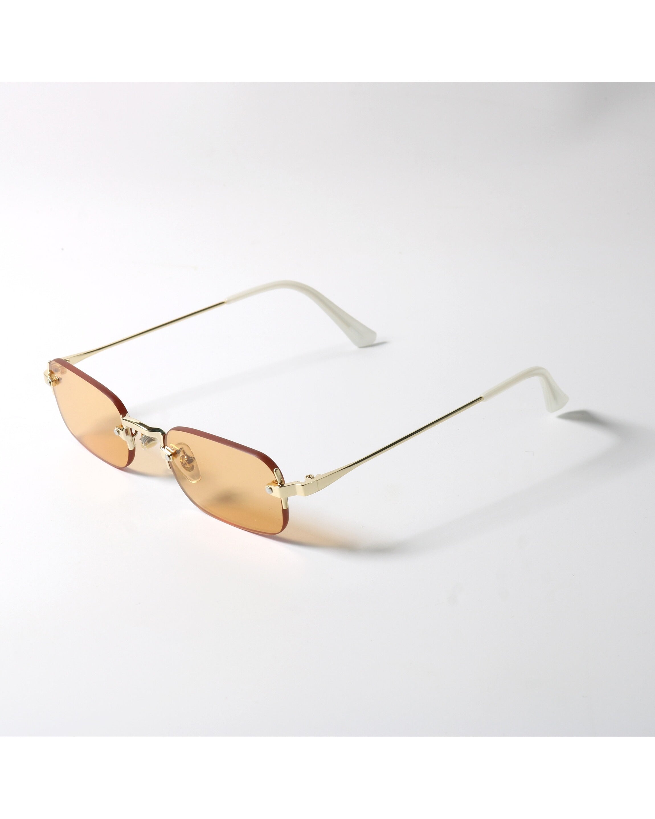 Rimless Mint Rectangle Sunglasses