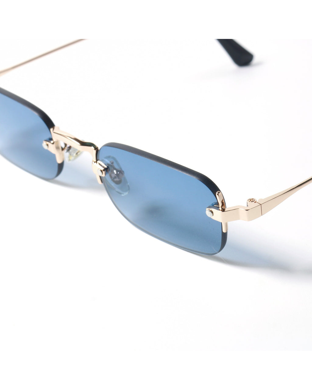 Rimless Mint Rectangle Sunglasses