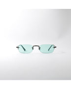 Rimless Mint Rectangle Sunglasses