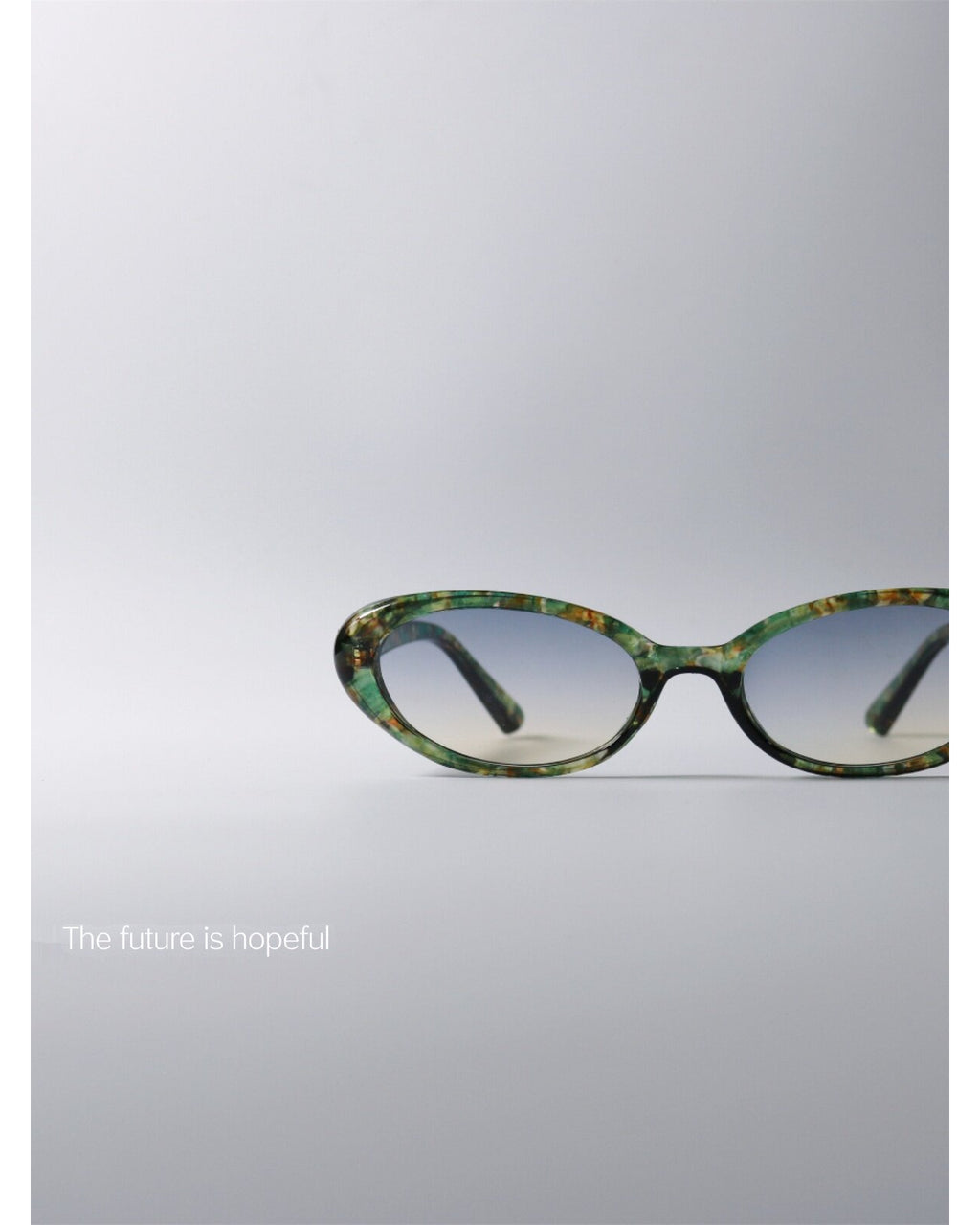 Retro Oval Floral Sunglasses