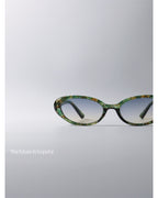Retro Oval Floral Sunglasses