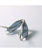 Fold-and-go Metal Cat-eye Shades