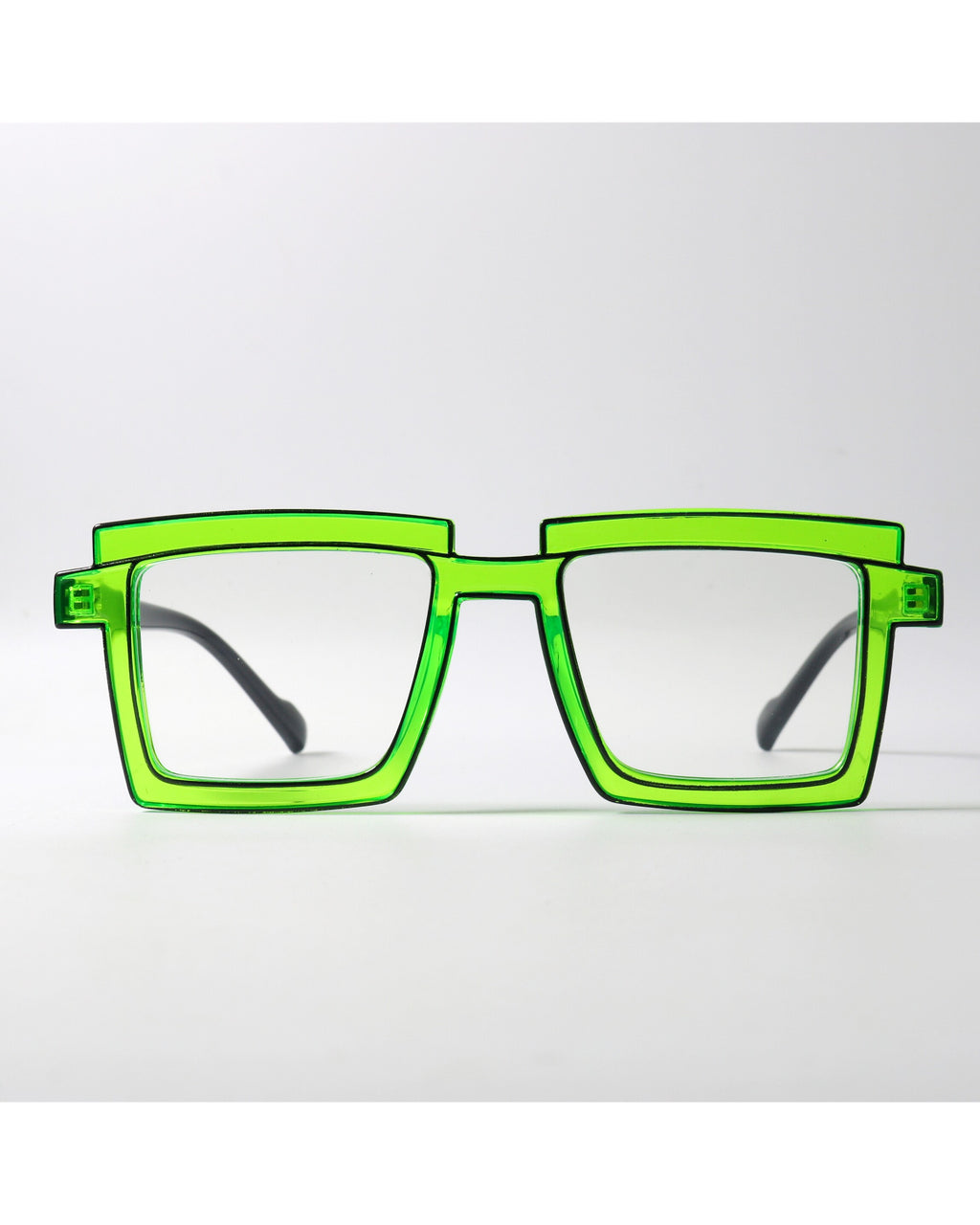 Neon Green Square Tr90 Frames