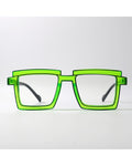 Neon Green Square Tr90 Frames