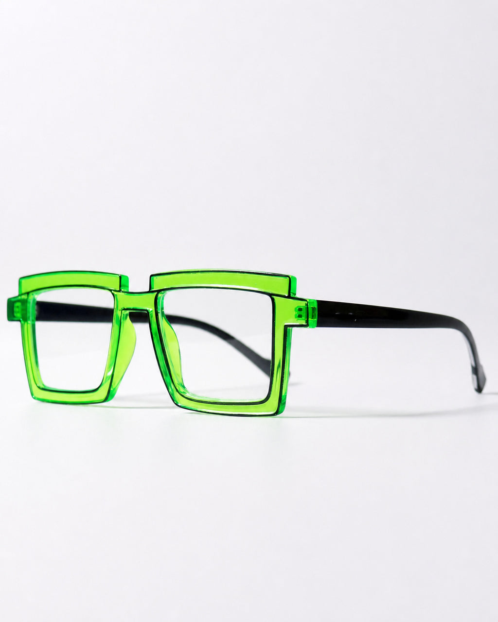 Neon Green Square Tr90 Frames