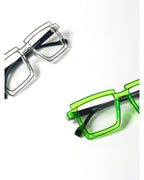 Neon Green Square Tr90 Frames