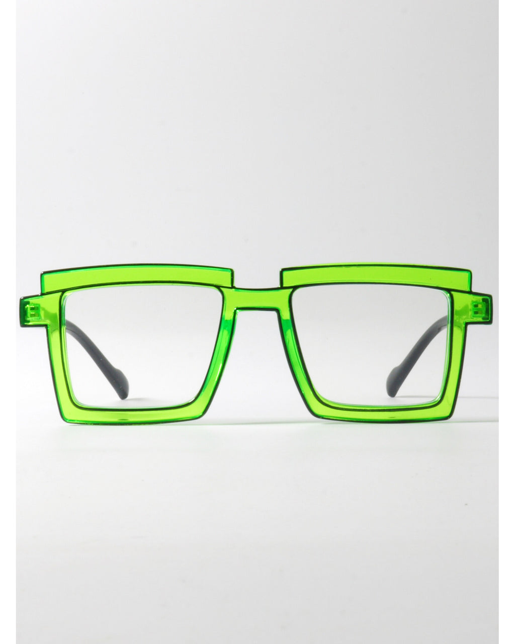 Neon Green Square Tr90 Frames
