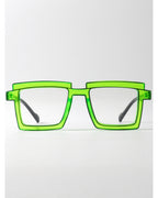 Neon Green Square Tr90 Frames