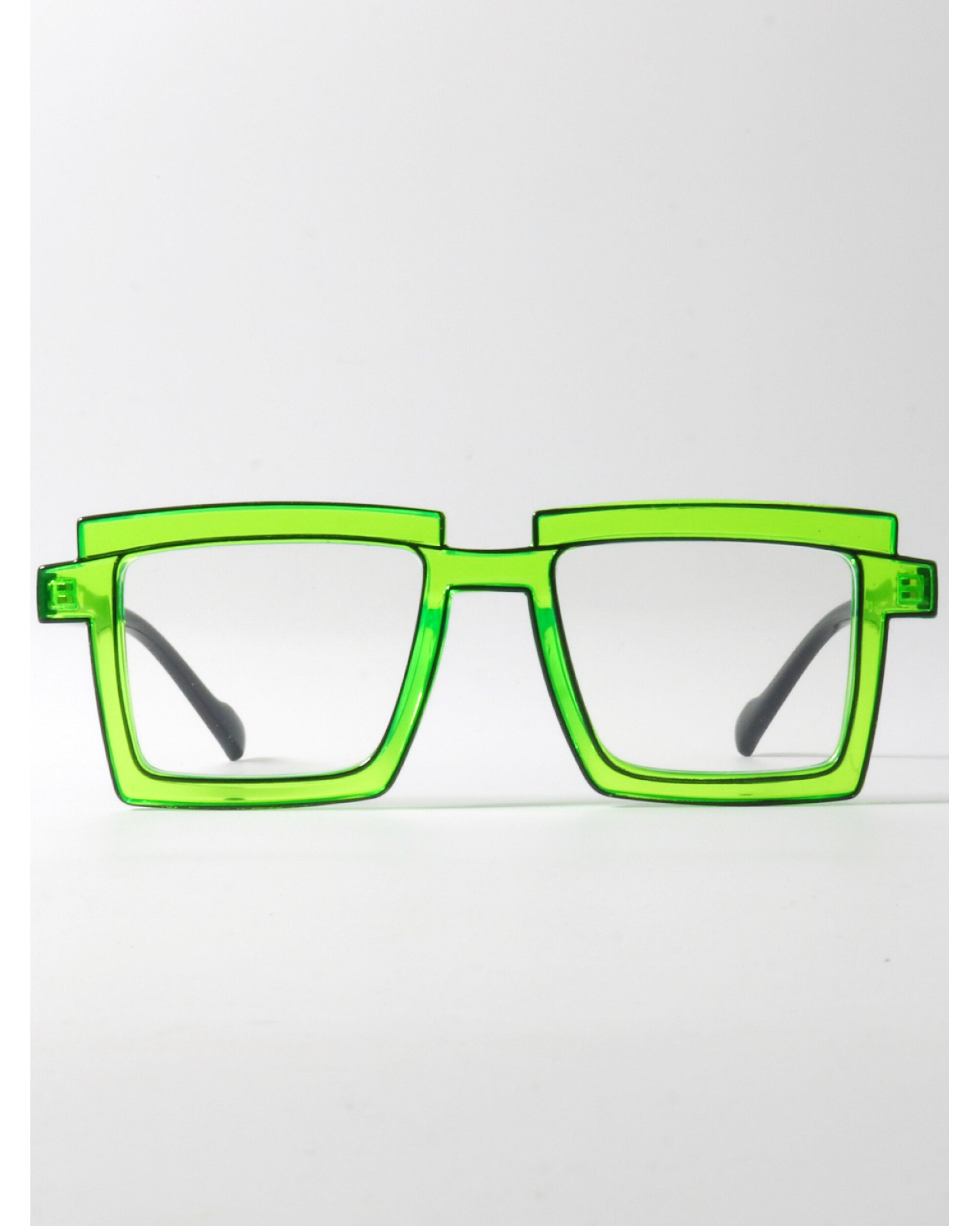 Neon Green Square Tr90 Frames