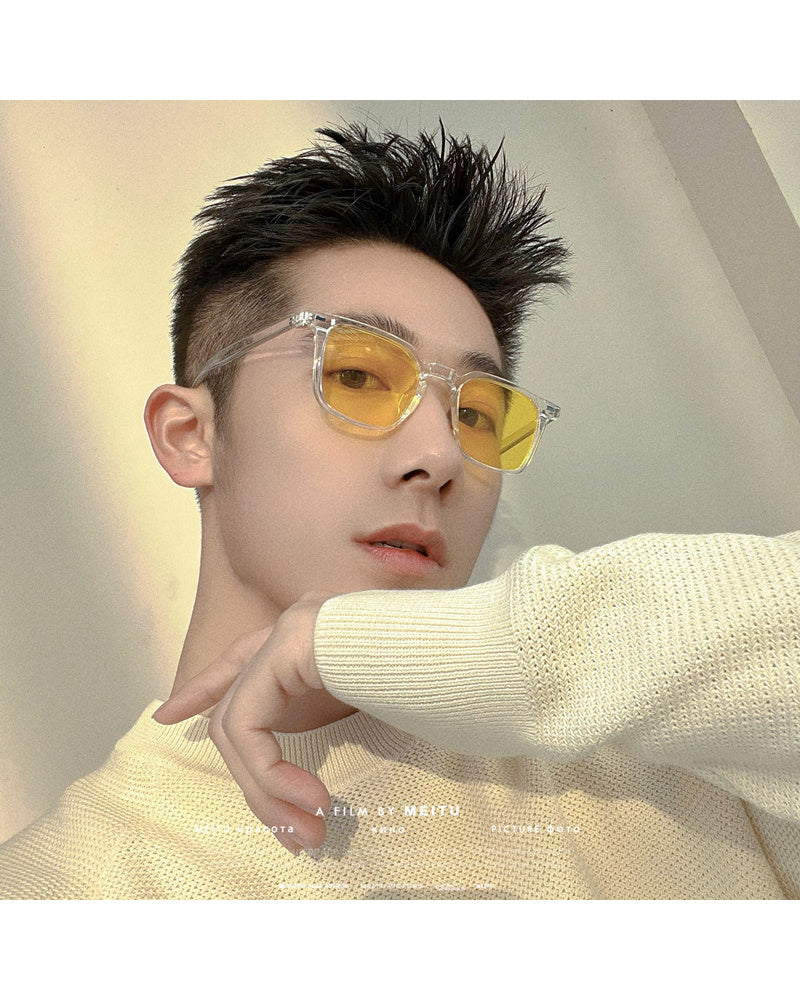 Yellow Polarized Square Shades