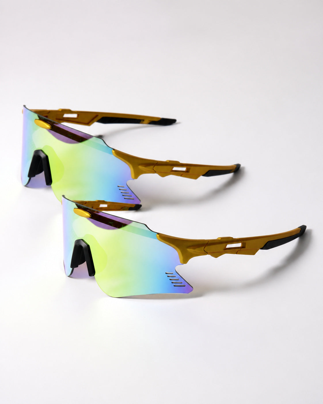 Shield Mirrored Cycling Shades