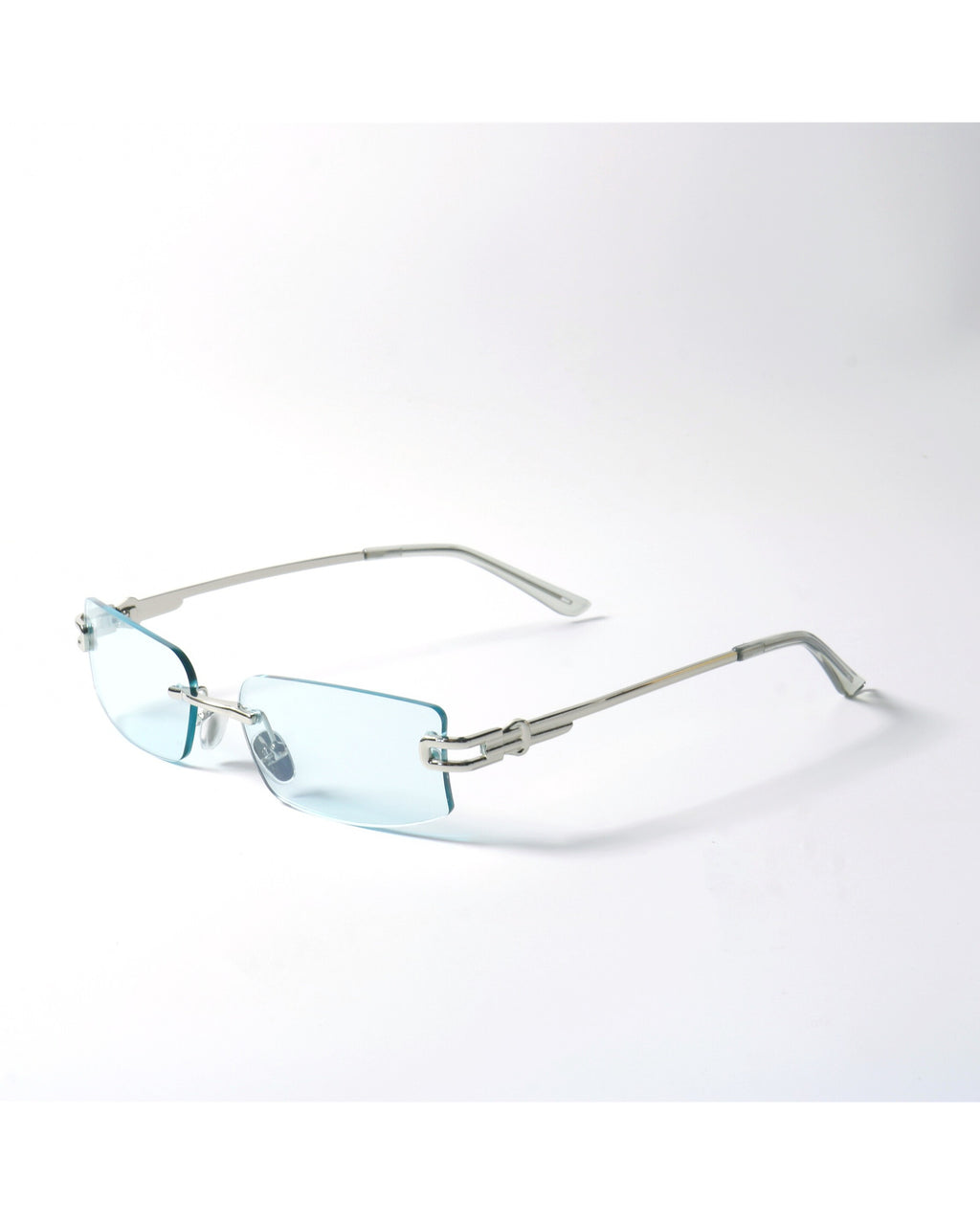 Rimless Rectangle Uv400 Sunglasses