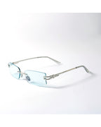 Rimless Rectangle Uv400 Sunglasses