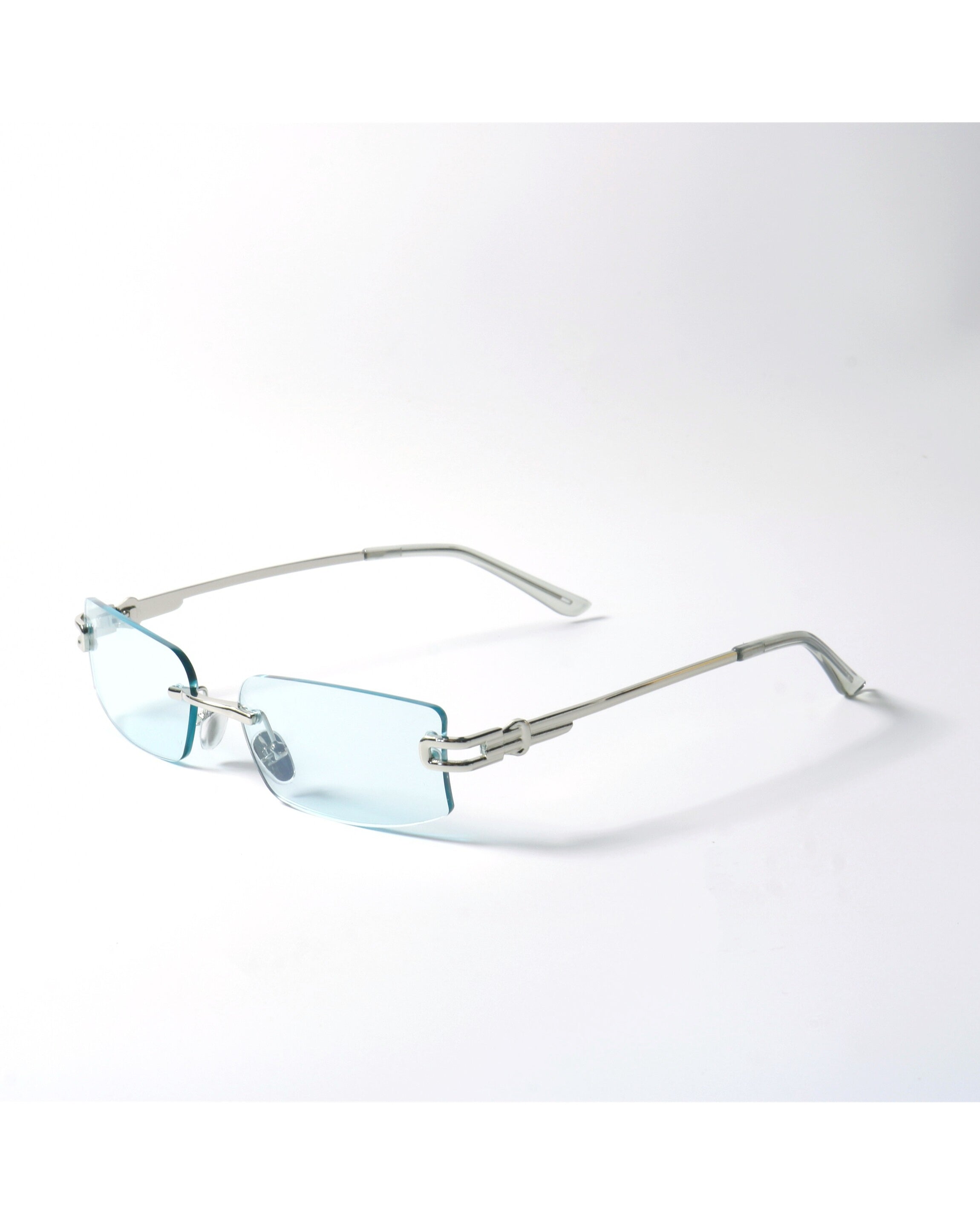 Rimless Rectangle Uv400 Sunglasses