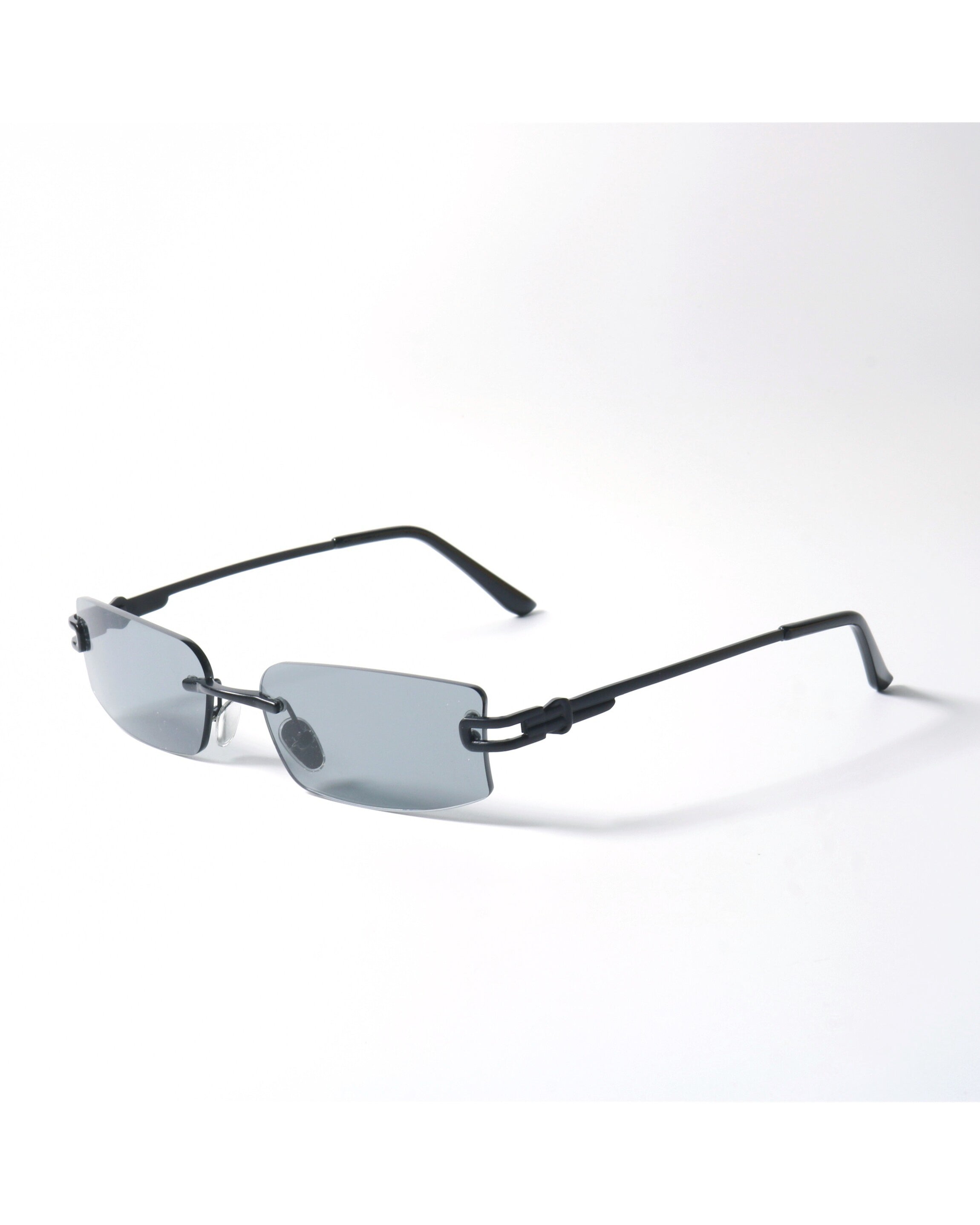 Rimless Rectangle Uv400 Sunglasses