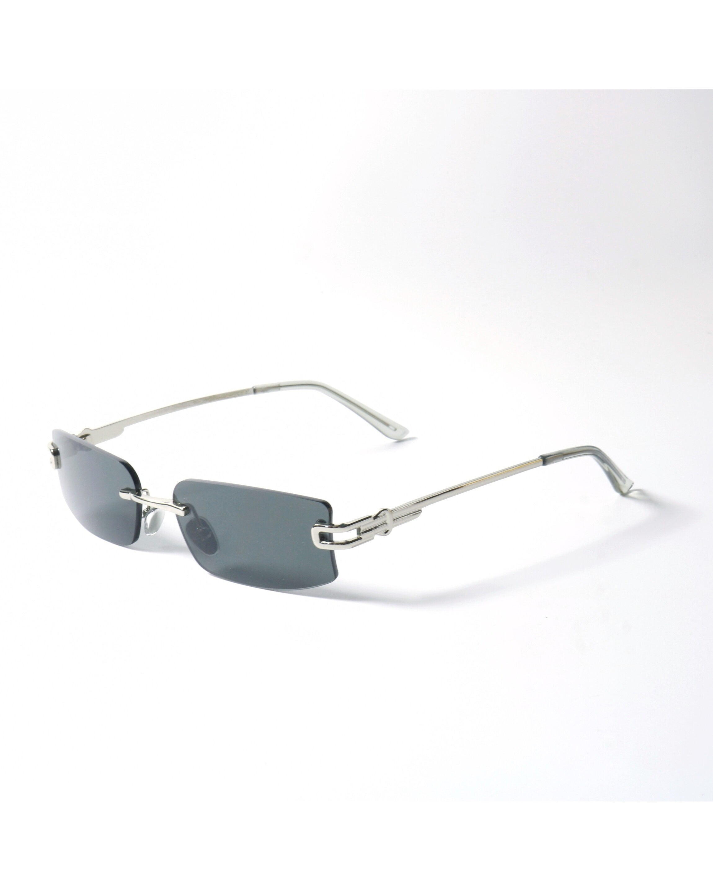 Rimless Rectangle Uv400 Sunglasses