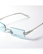Rimless Rectangle Uv400 Sunglasses