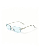 Rimless Rectangle Uv400 Sunglasses