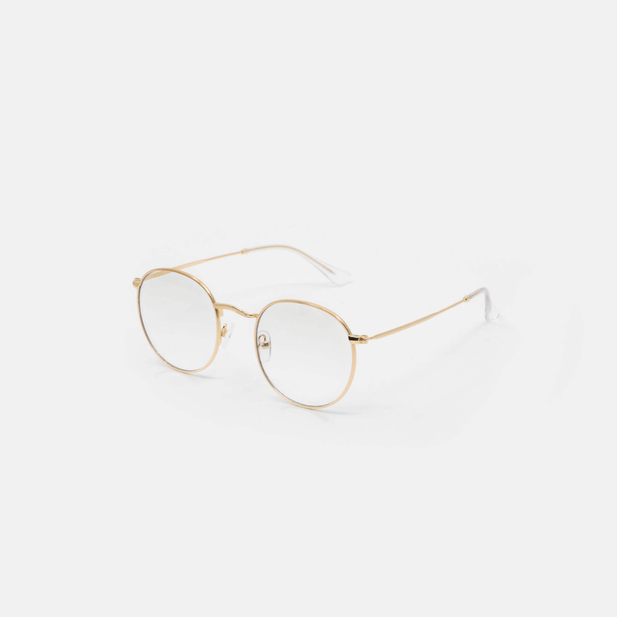 Felix Clear-Lens Fashion Glasses – Gold