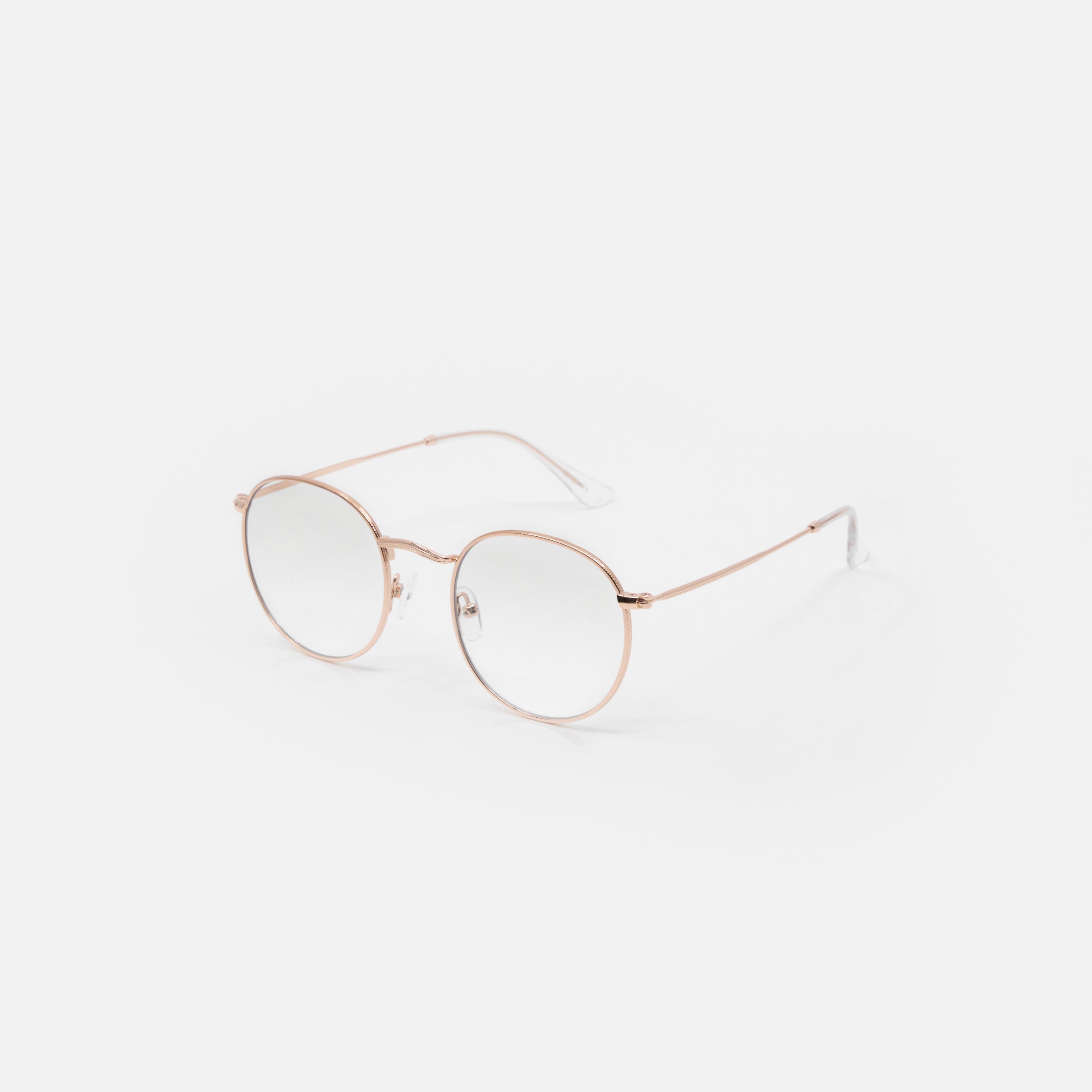 Felix Clear-Lens Fashion Glasses – Rose Gold