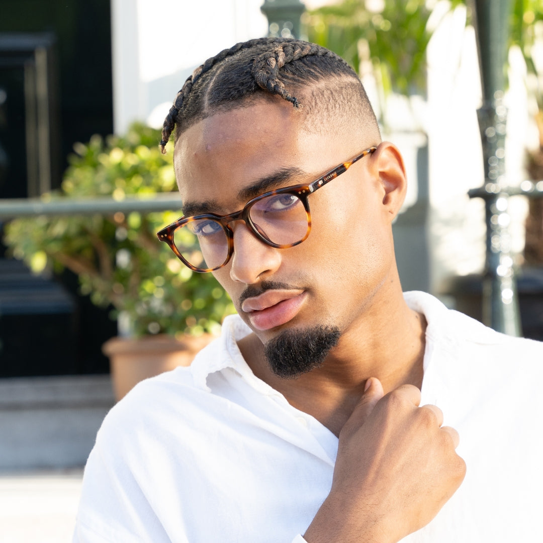 Fynn Clear-Lens Fashion Glasses – Leopard – Gallery 3
