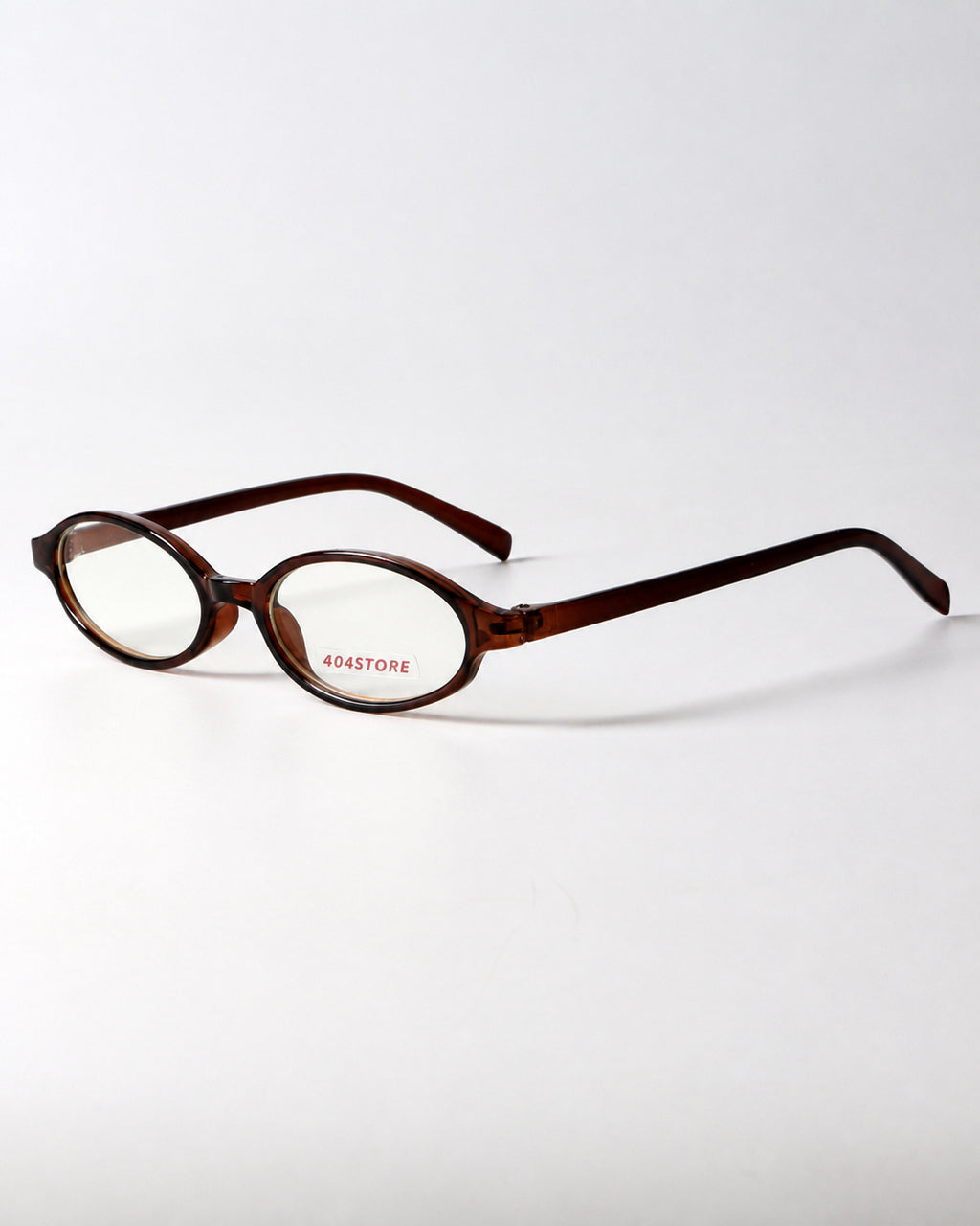 Retro Deep-tea Oval Glasses