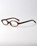 Retro Deep-tea Oval Glasses