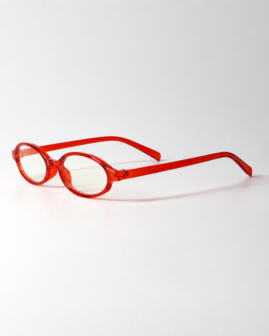 Retro Deep-tea Oval Glasses