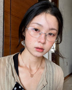 Vintage Oval Cat-eye Glasses