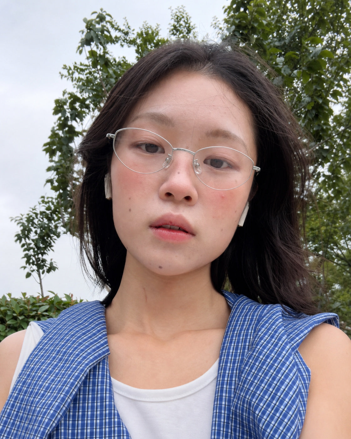 Vintage Oval Cat-eye Glasses