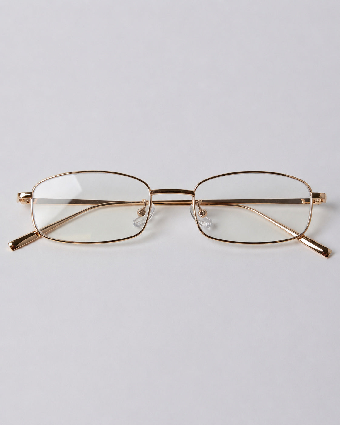 Slim Rectangle Metal Glasses