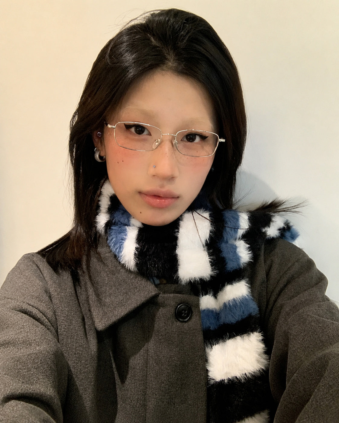 Slim Rectangle Metal Glasses